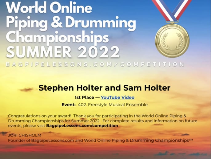 Gallery photo 7 of Bagpiper Stephen Holter