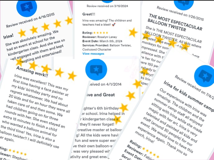 Gallery photo 12 of Balloon Art and Face Painting by Irina