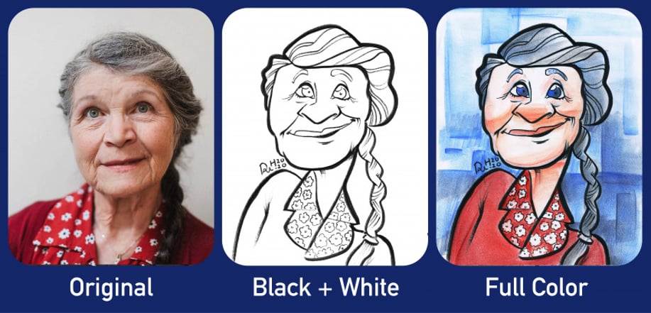 Gallery photo 3 of Face Pals Caricatures