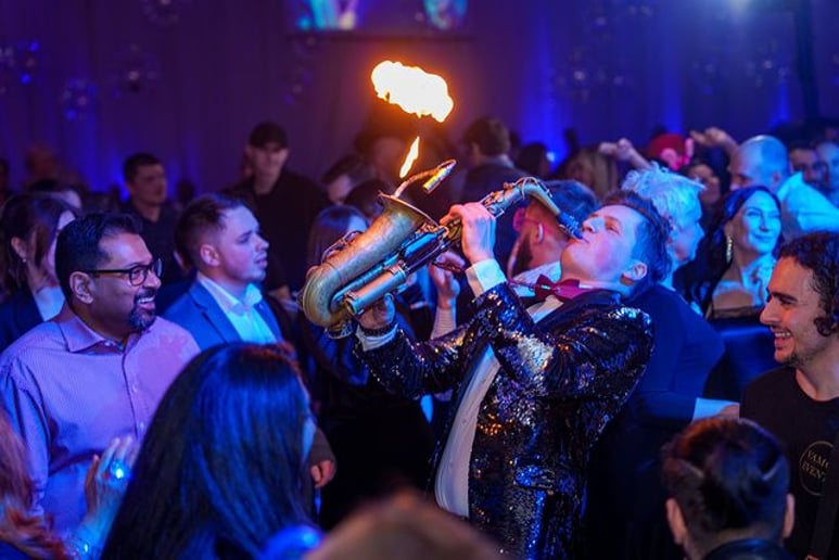 Gallery photo 6 of Fire saxophonist