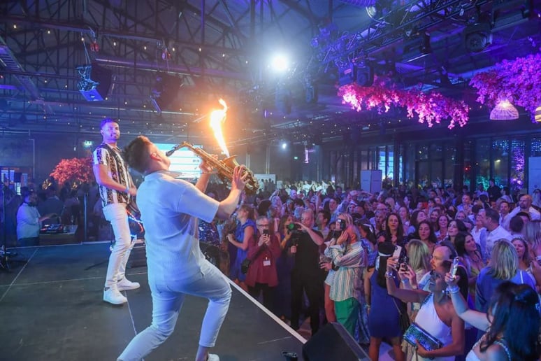 Gallery photo 3 of Fire saxophonist