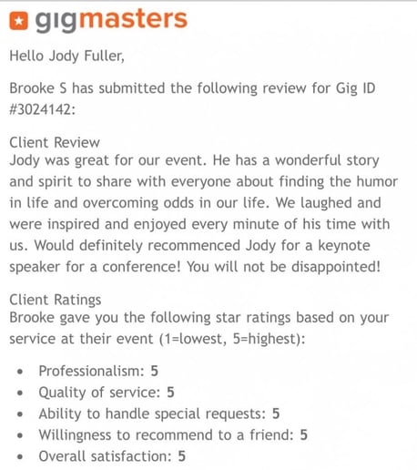 Gallery photo 89 of Jody Fuller: Comedian. Speaker. Writer. Soldier.