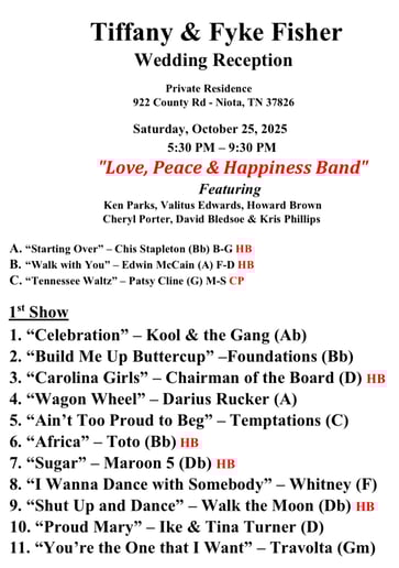 Gallery photo 1 of Love, Peace & Happiness Band