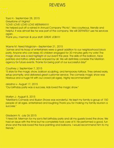 Gallery photo 2 of MerMan's Comedy and Illusion Shows