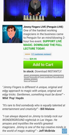 Gallery photo 7 of The Magic of Jimmy Fingers