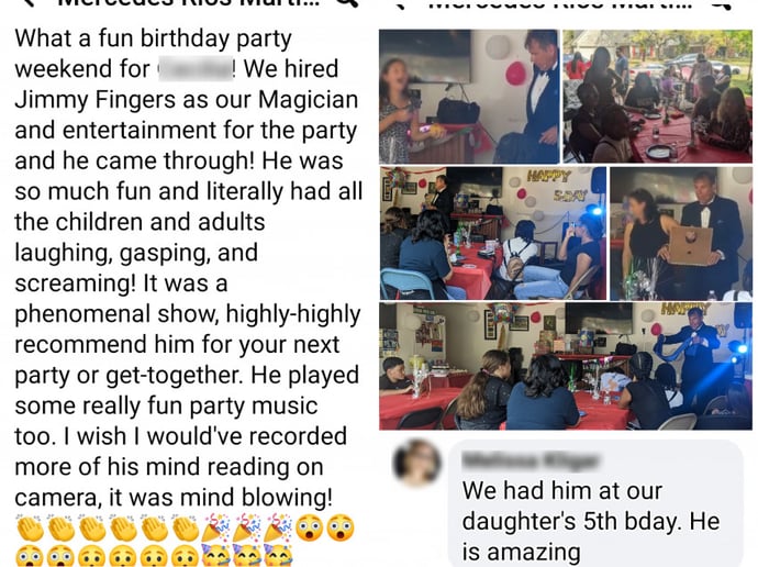 Gallery photo 14 of The Magic of Jimmy Fingers