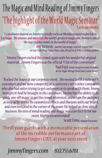 Gallery photo 4 of The Magic of Jimmy Fingers