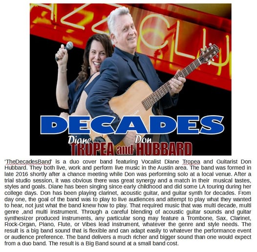 Gallery photo 9 of The Decades Band