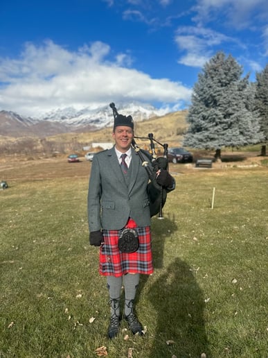 Gallery photo 46 of Utah Bagpiper - Johnny Miner
