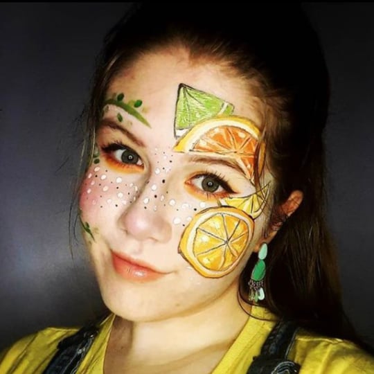 Nerdy Bird Face Paint - Face Painter / Caricaturist in Waterloo, ON