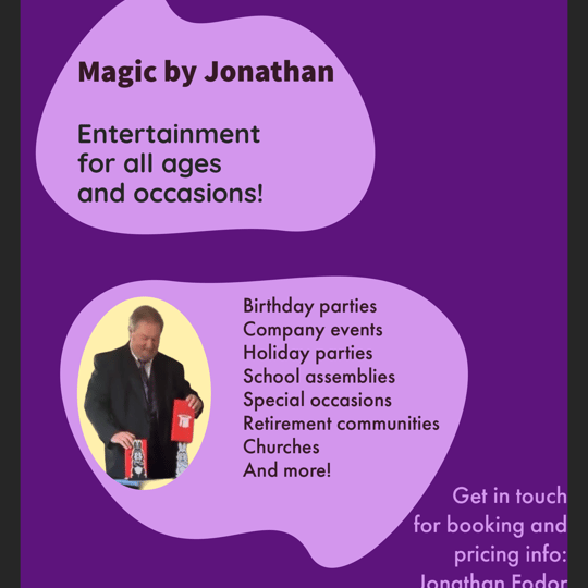 Magic by Jonathan - Magician / Illusionist in Lititz, PA