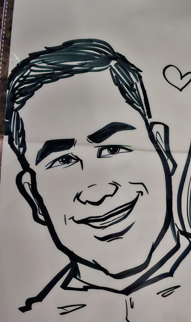 Photo 2 from Apr 22, 2023 event with Rico's Caricatures for Events