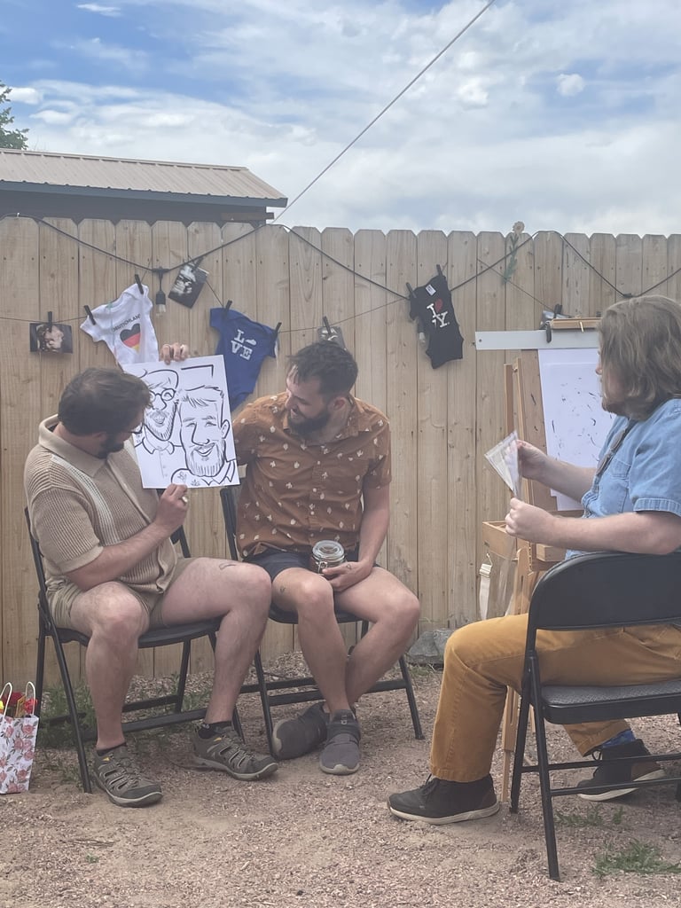 Photo 2 from May 17, 2025 event with Face Pals Caricatures