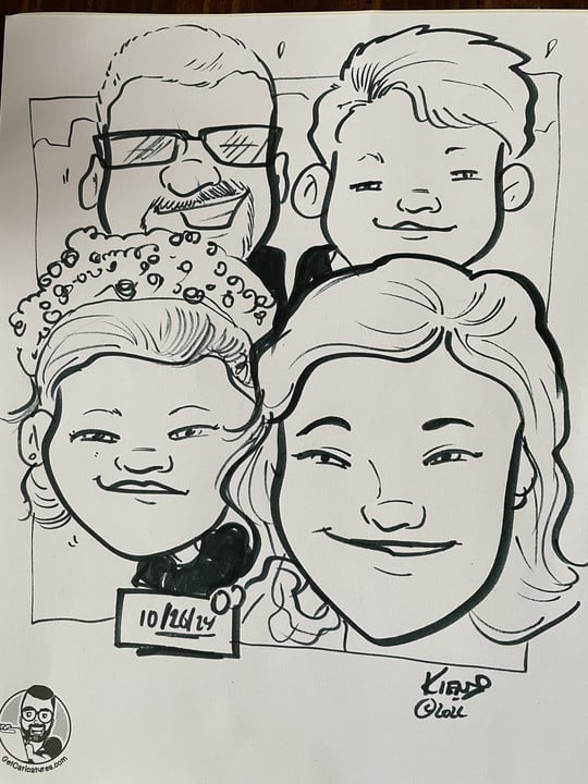 Photo 2 from Oct 26, 2024 event with Nick Kienzle Caricatures