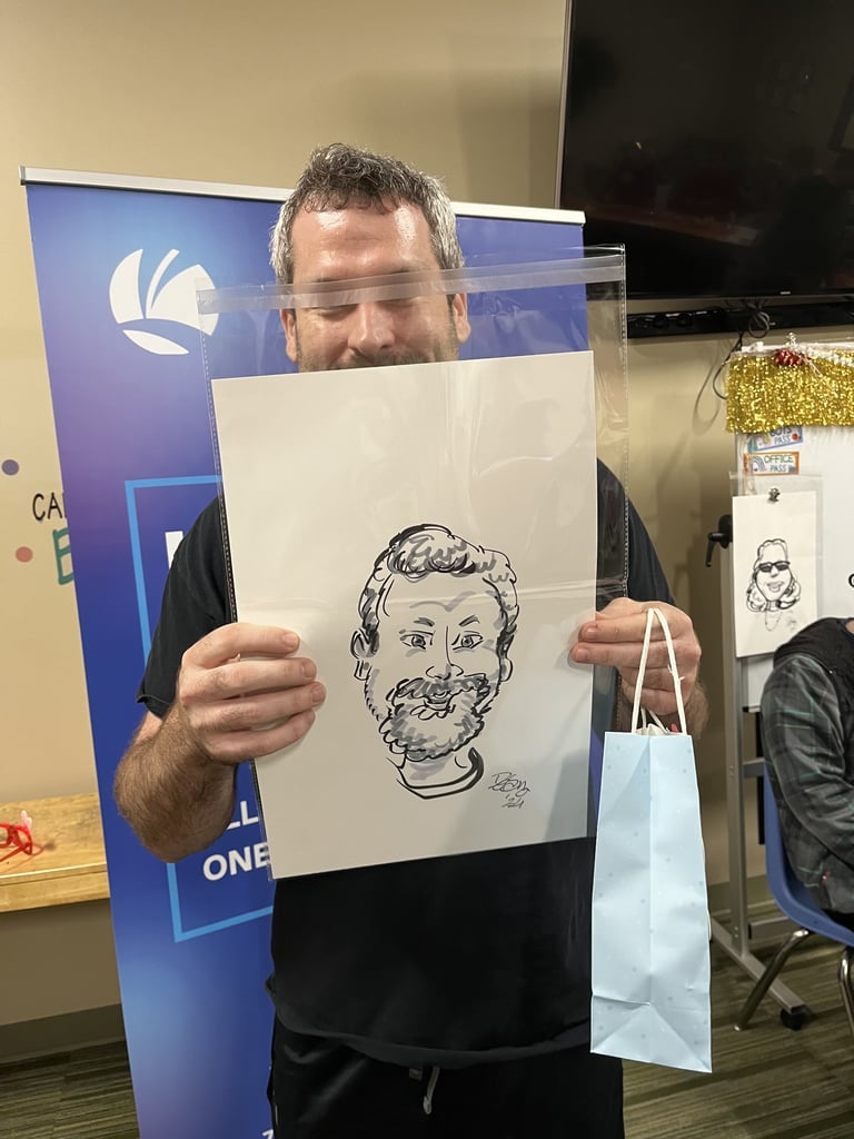 Photo 3 from Feb 14, 2024 event with CaricatureFun!