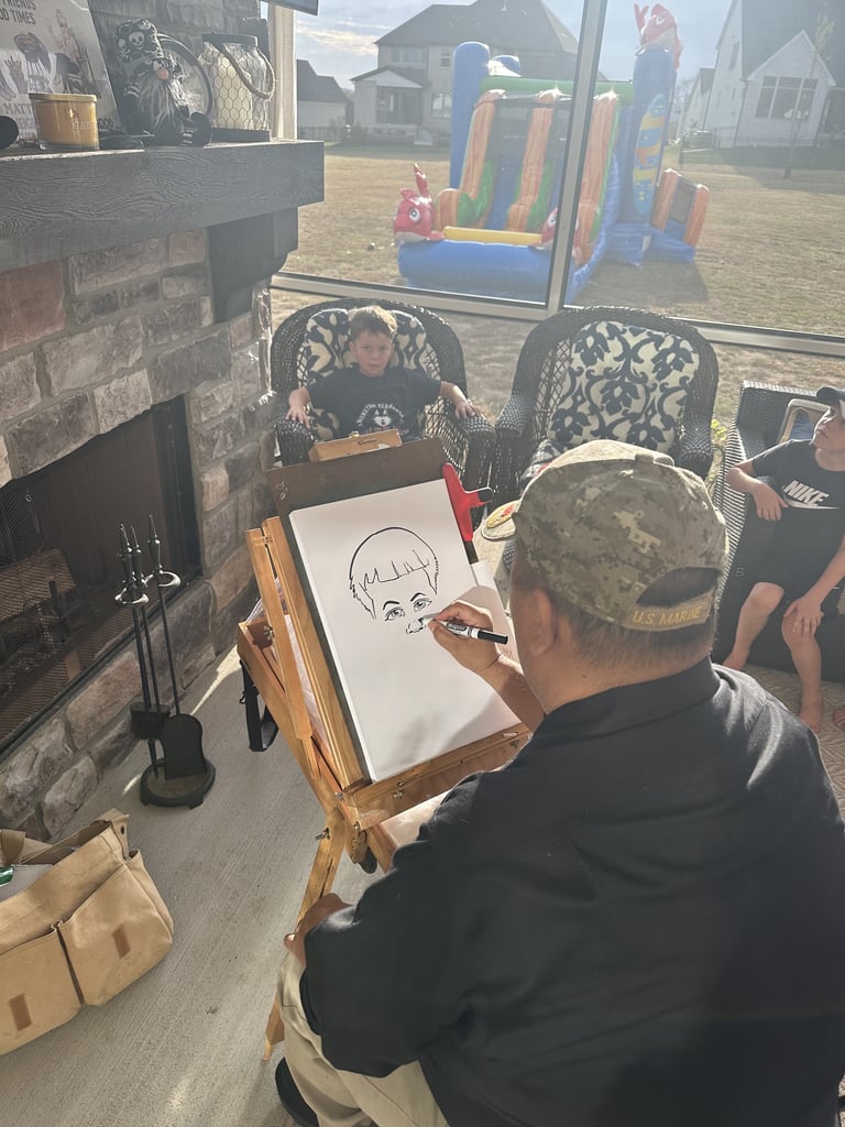 Photo 2 from Oct 28, 2023 event with The Caricature Guy 64