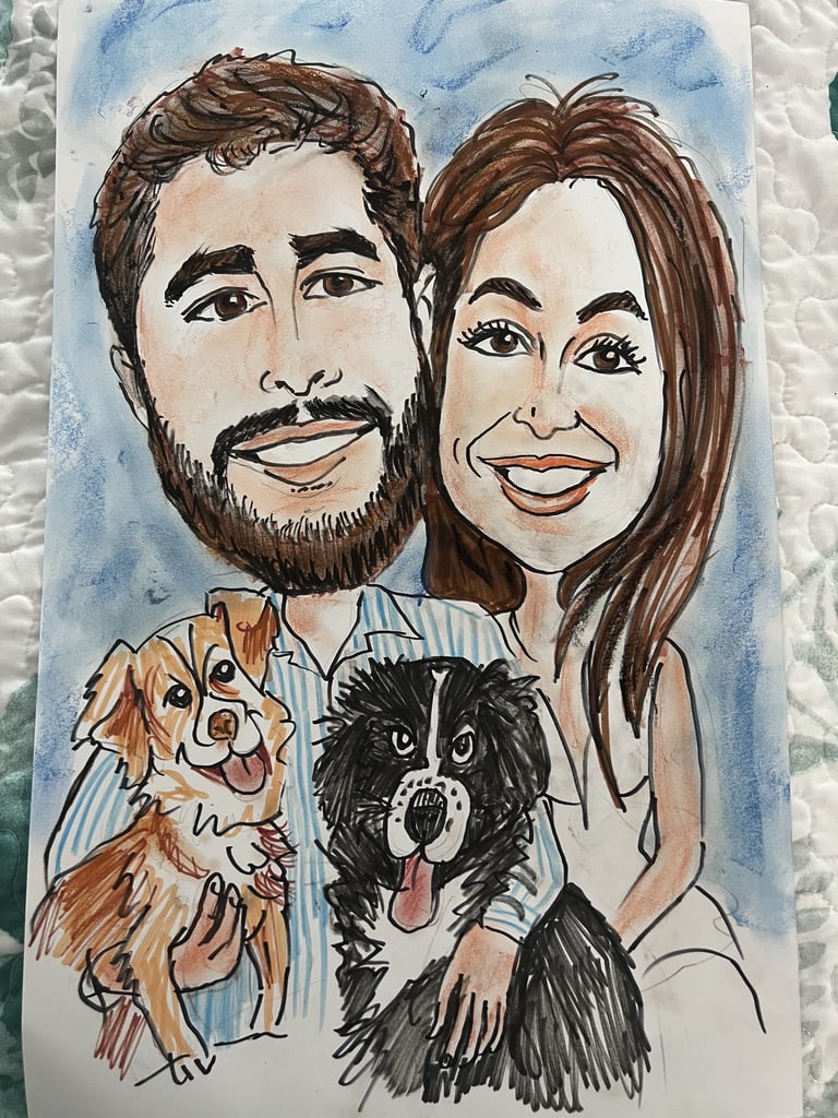Photo 1 from Apr 22, 2023 event with Rico's Caricatures for Events