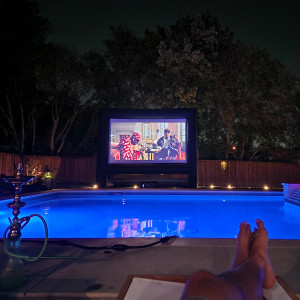 150'' Screen (Movies, Boxing, Sports) - Outdoor Movie Screens in Del Valle, Texas