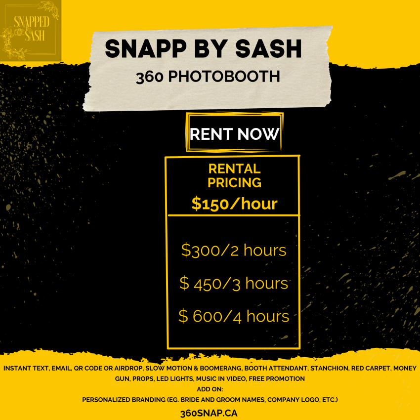 2 Hour Hire 360 Photo Booth - 360 Selfie Booth