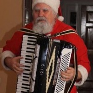 Accordion Playing Santa