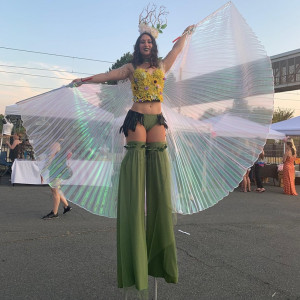 Angela Kollmer - Stilt Walker in Huntersville, North Carolina