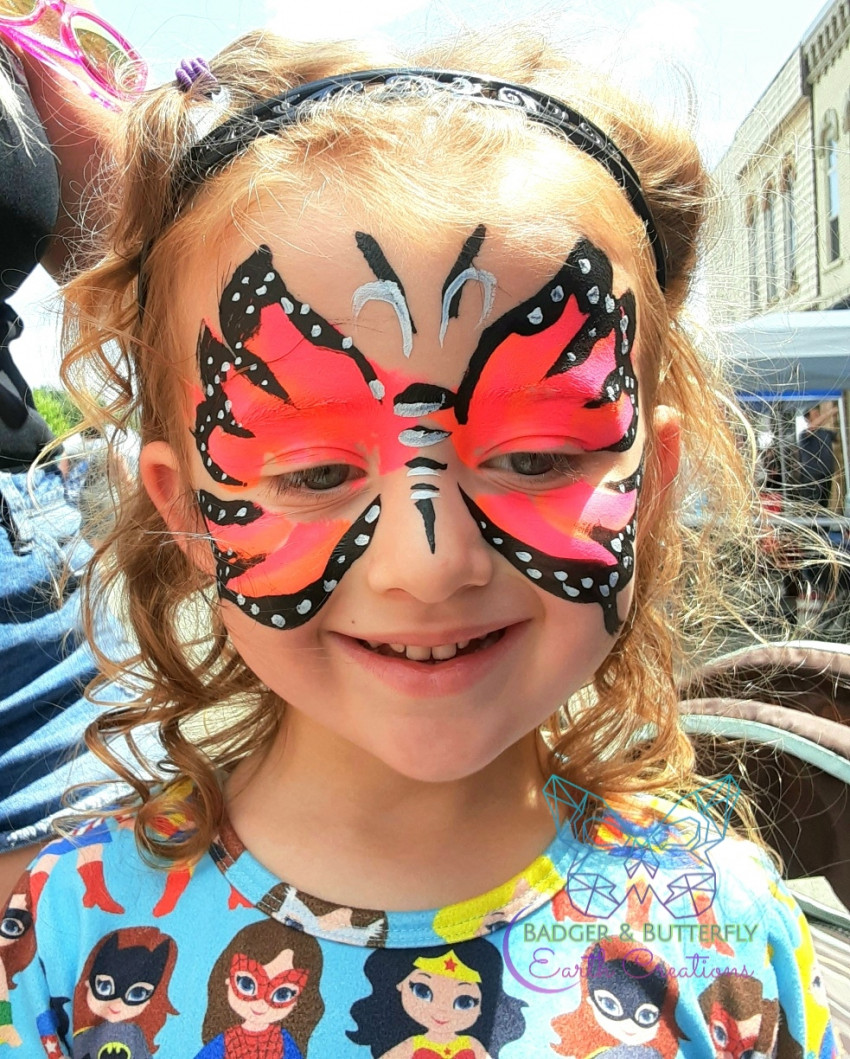 Gallery photo 1 of Badger and Butterfly Studios: Face Painting & Airbrush Tattoos