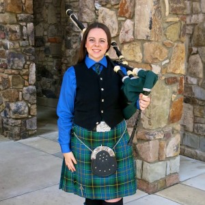 Charlotte Bagpiper Ally McKinnis