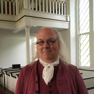 Dr. Benjamin Franklin, LL.D., F.R.S. - Historical Character in Williamsburg, Virginia