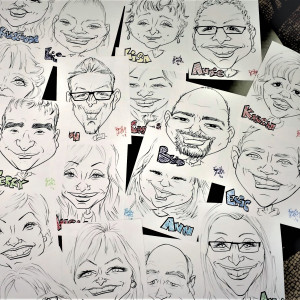 Caricatures by Emily & Pictures by Paul!