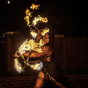 Chevy Spins Fire - Fire Performer in Houston, Texas