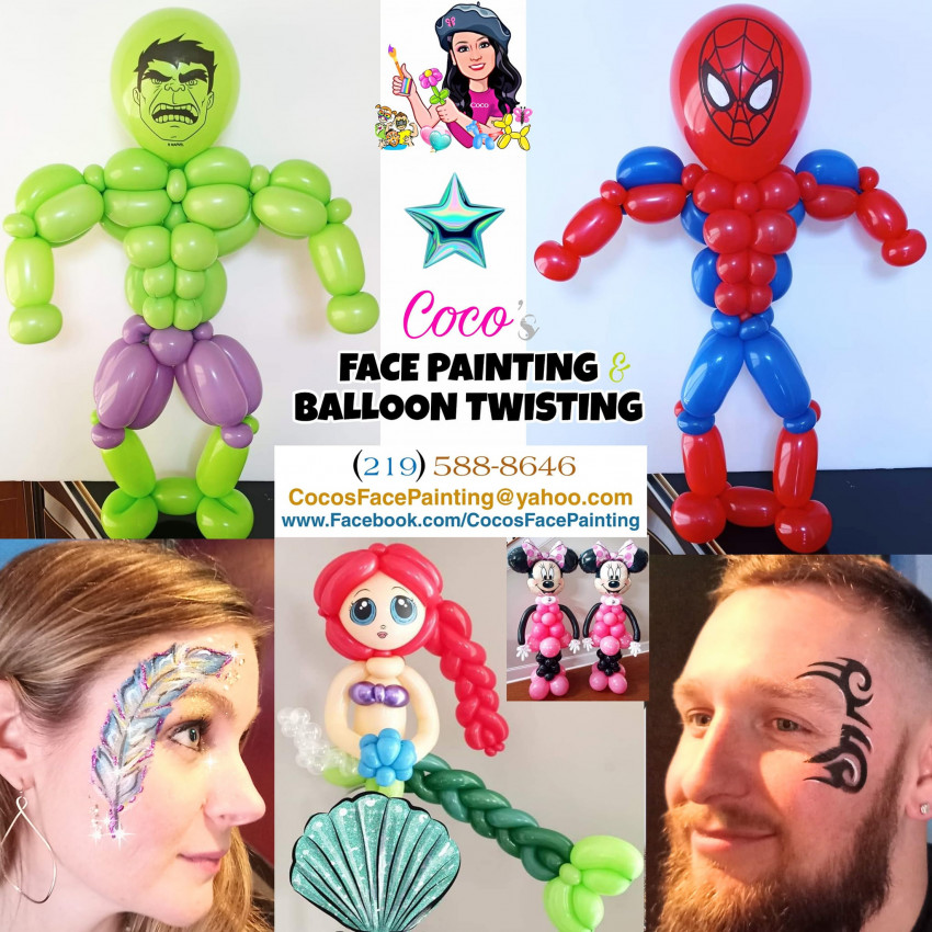 Gallery photo 1 of Coco's FACE PAINTING & BALLOON TWISTING