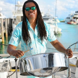 Playing deals steel drums