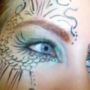 Dragon Lady Face and Body Painting