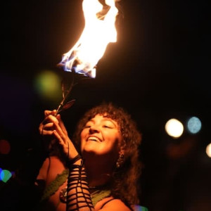 Dream Scene Being - Fire Dancer in Berkeley, California