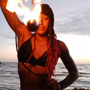 Echo Flows - Fire Dancer in St Petersburg, Florida