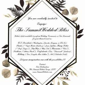 The Summit Wedded Bliss - Wedding Officiant / Civil War Reenactment in Orlando, Florida