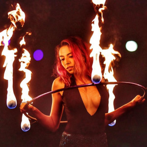 Eshwari Murty Fire and LED Dance - Hoop Dancer in Redondo Beach, California