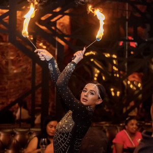 Fire Eating - Silk Fans - Hand Balancing - Fire Dancer in Venice, California