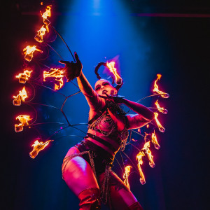 Fire Performance Art - Fire Dancer in Brooklyn, New York