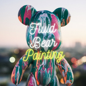 Fluid Bear Painting Workshop - Arts & Crafts Party in Los Angeles, California