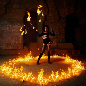 Francesca - Fire Dancer in Santa Barbara, California