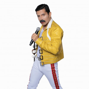 Freddie Mercury or Bruno Mars Impersonator