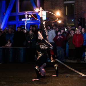 Galexy Spinning - Fire Performer in Chimacum, Washington