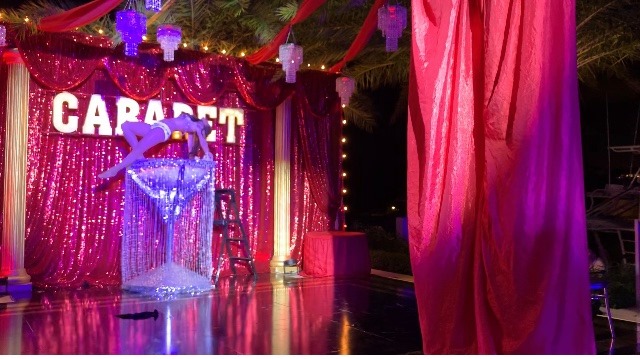 BOOK GIANT MARTINI GLASS PERFORMER IN MIAMI – Event Entertainment Agency  Aerial Artistry