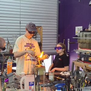 Glassblowing at The Glass Factory - Live Artwork in Gainesville, Florida