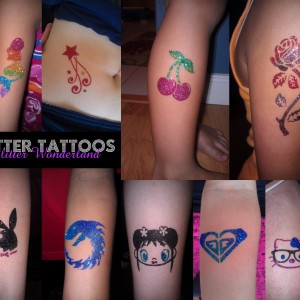 Glitter Wonderland Temporary Glitter Tattoos