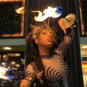 Golden Fire Sky - Fire Dancer in Allston, Massachusetts