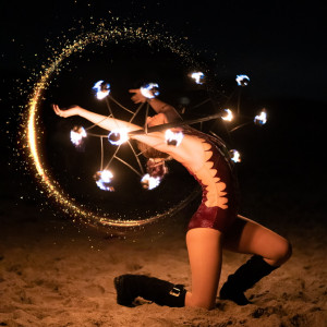 Girl on Fire - Fire Dancer / Street Performer in West Palm Beach, Florida