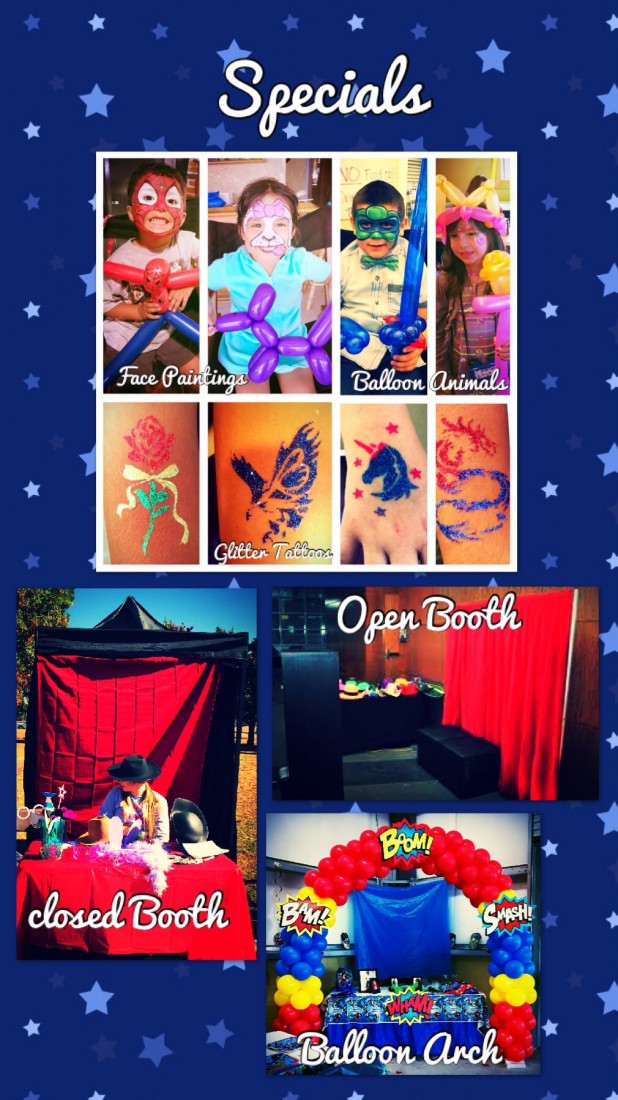 Hire Fresno Face Painting and Balloon Animals Face Painter in Fresno