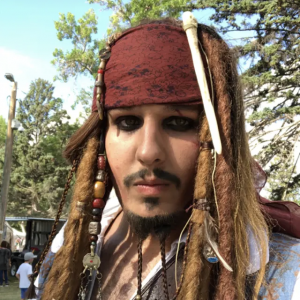 Kyle Carlton as Jack Sparrow - Johnny Depp Impersonator / Actor in Price, Utah